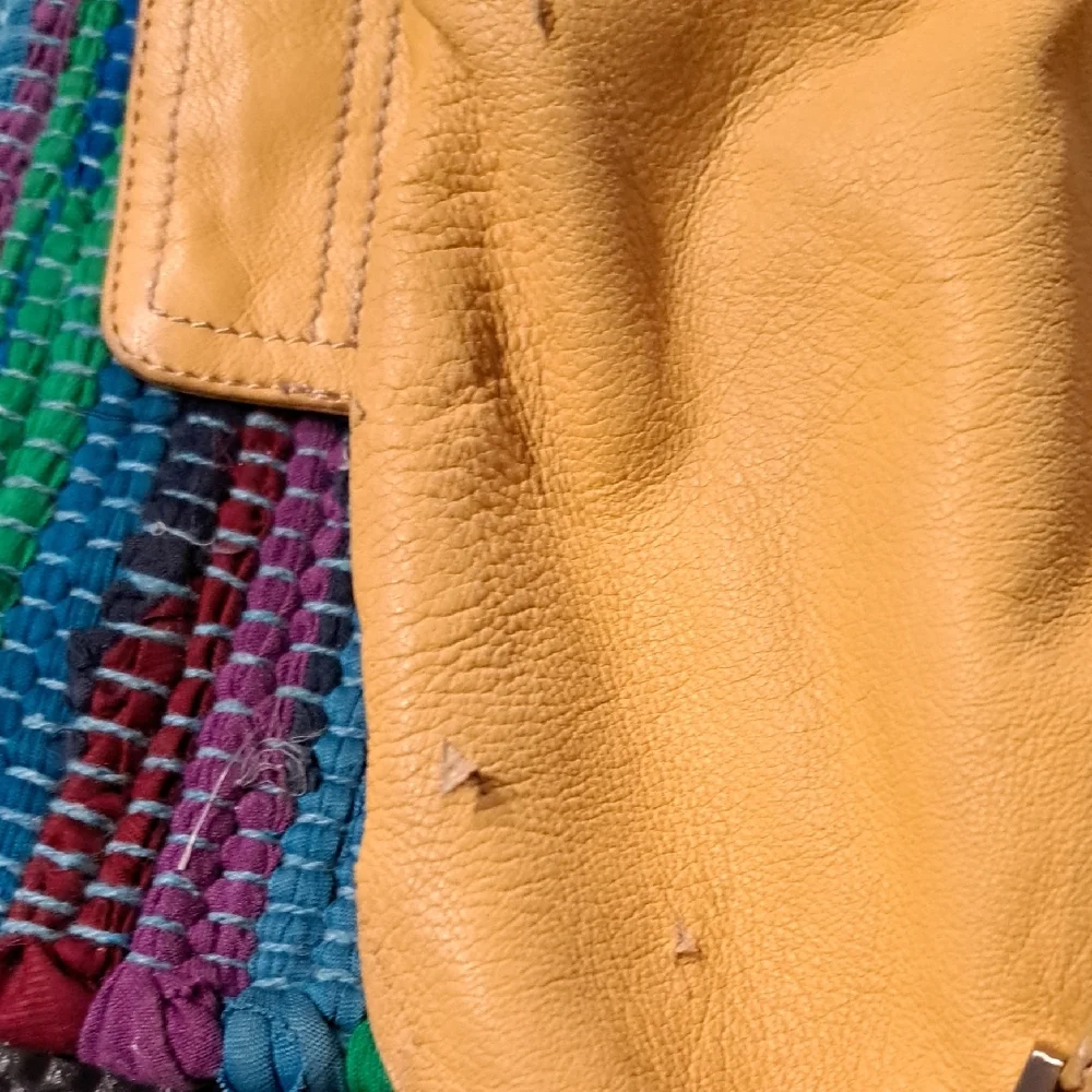 Chic Yellow Fold Over Hobo Bag - Picture 7 of 8